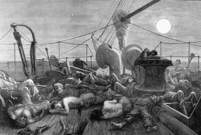 Framed Print : Deck of a Mail Steamer in the Red Sea, 1872 Framed Print : Deck of a Mail Steamer in the Red Sea, 1872
