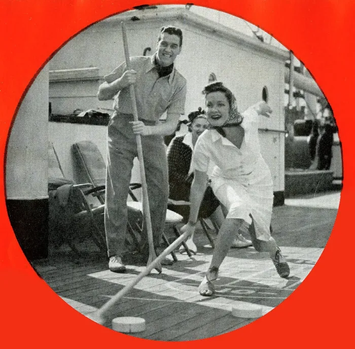 Framed Print : Deck Sports, Cunard White Star, Tourist Class Framed Print : Deck Sports, Cunard White Star, Tourist Class