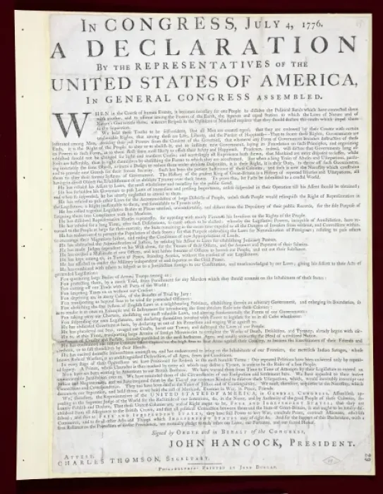 Framed Print : Declaration of Independence 1776 Framed Print : Declaration of Independence 1776