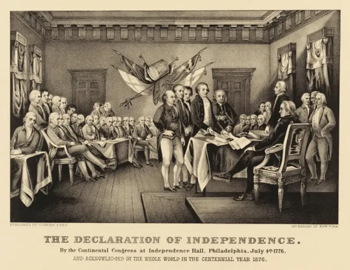 Framed Print : The Declaration of Independence Framed Print : The Declaration of Independence
