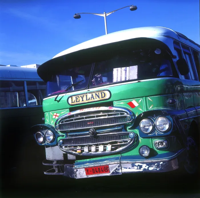 Framed Print : Decorated Leyland local bus, Valletta, Malta Framed Print : Decorated Leyland local bus, Valletta, Malta