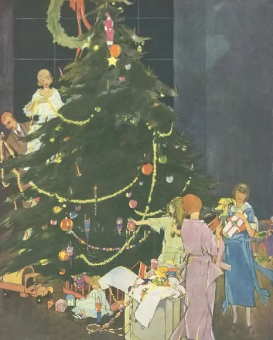 Framed Print : Decorating the Christmas tree Framed Print : Decorating the Christmas tree