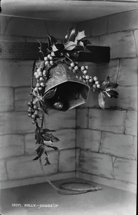 Framed Print : Decorative Bell with Holly Framed Print : Decorative Bell with Holly