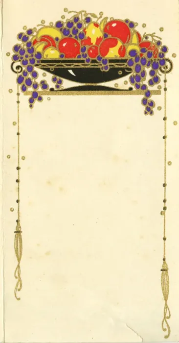 Framed Print : Decorative Card - Bowl of Fruit