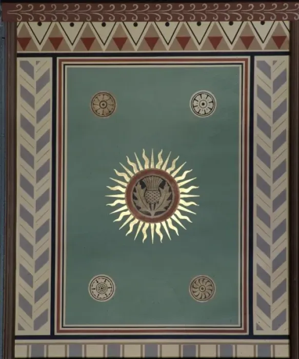 Framed Print : Decorative ceiling panel Framed Print : Decorative ceiling panel