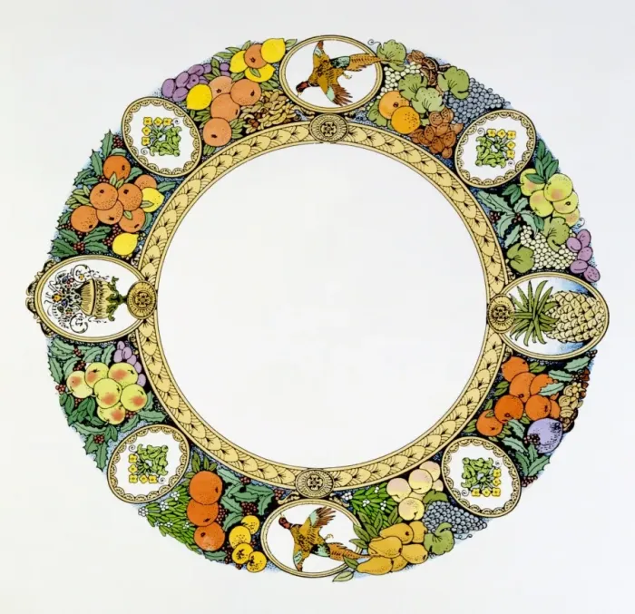 Framed Print : Decorative circular border Framed Print : Decorative circular border