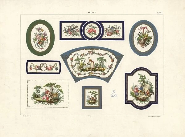 Decorative furniture plaques by Sevres
