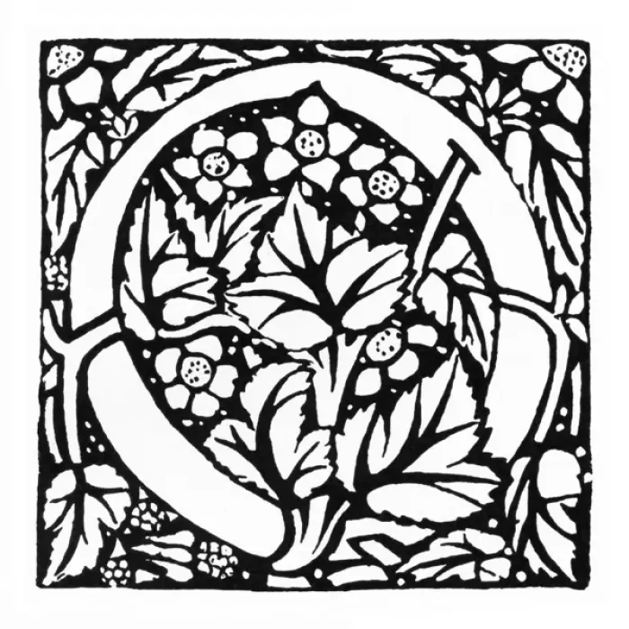 Framed Print : Decorative initial Framed Print : Decorative initial