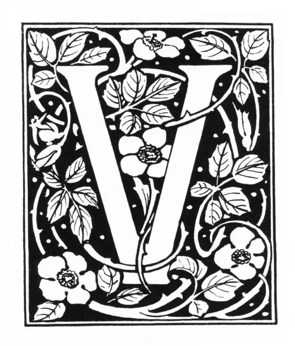 Framed Print : Decorative initial Framed Print : Decorative initial