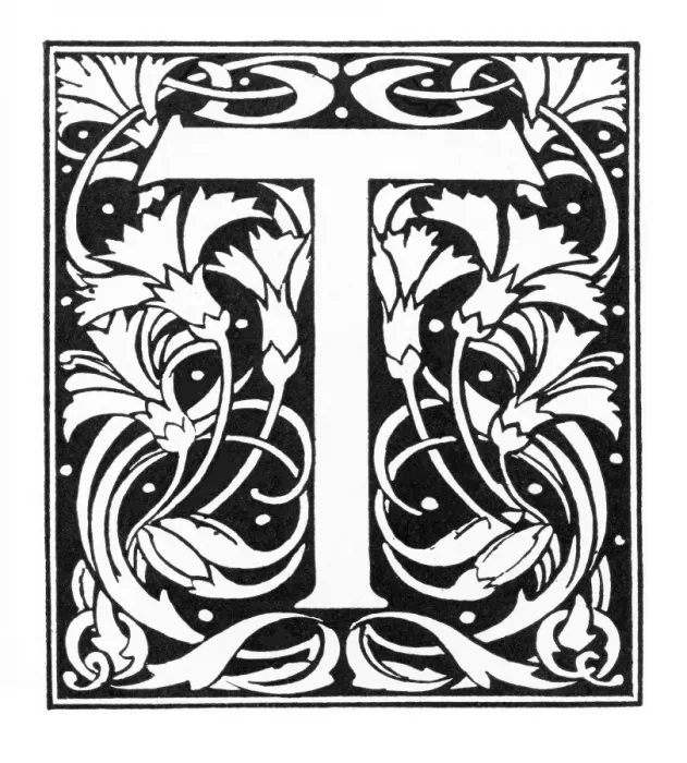 Framed Print : Decorative initial Framed Print : Decorative initial
