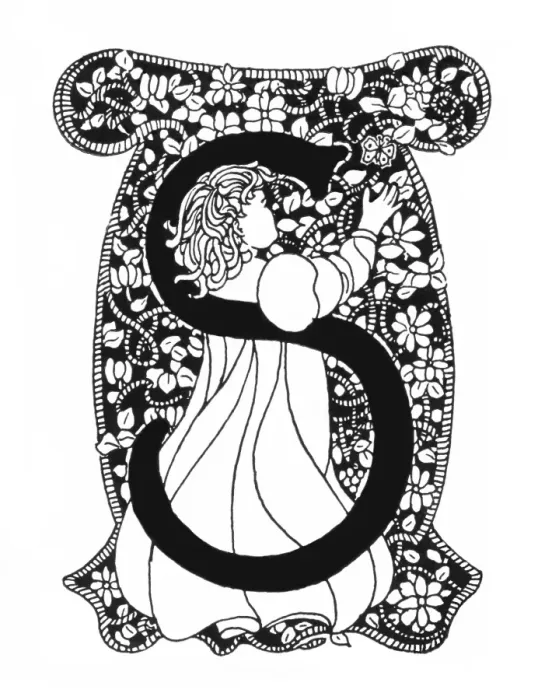 Framed Print : Decorative initial Framed Print : Decorative initial