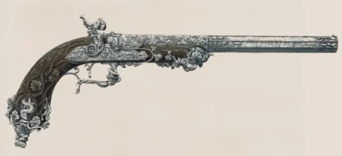 Framed Print : Decorative Pistol 1851 Framed Print : Decorative Pistol 1851