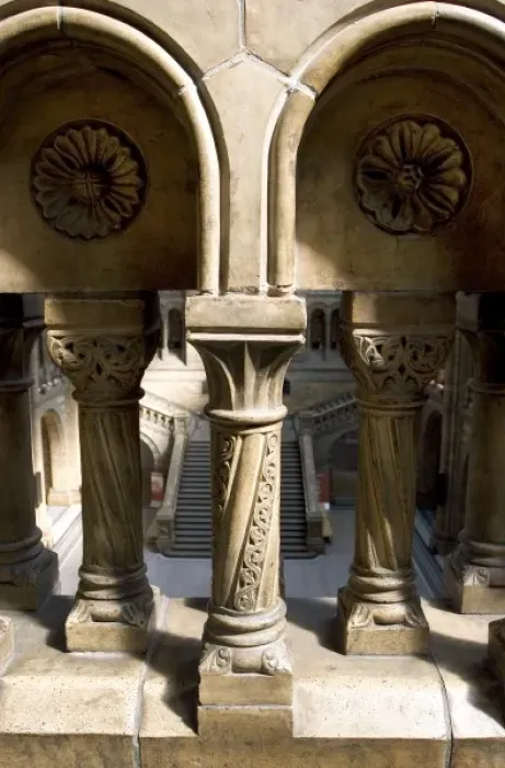 Framed Print : Decorative terracotta pillars