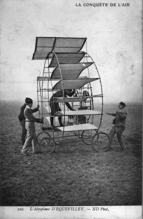 Framed Print : dEcquevillys 1908 multiplane Framed Print : dEcquevillys 1908 multiplane