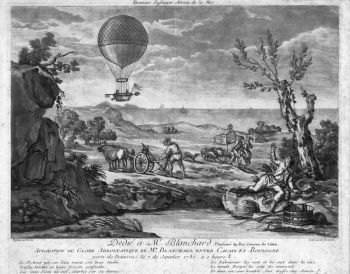 Framed Print : Dedie a Mr Blanchard - Apparition du Globe Aerostatique Framed Print : Dedie a Mr Blanchard - Apparition du Globe Aerostatique