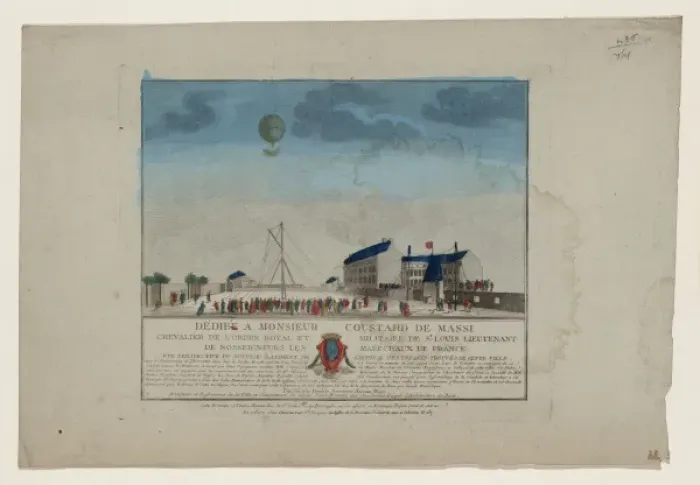 Framed Print : Dediee a Monsieur Coustard de Massi, Chevalier de l Ordre Ro