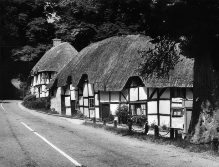 Framed Print : Deep Thatched Cottages Framed Print : Deep Thatched Cottages