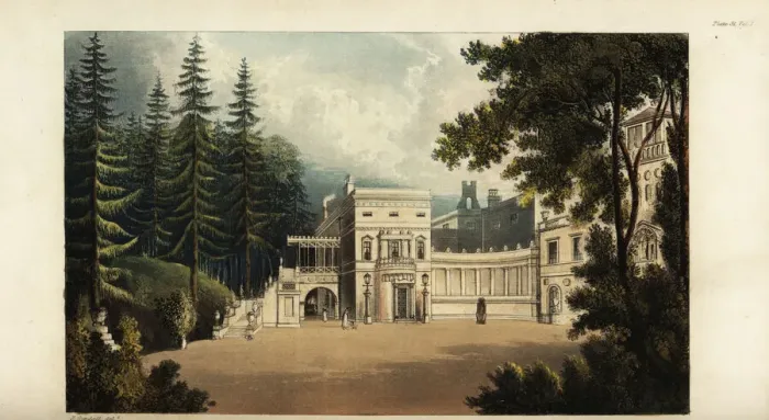 Framed Print : Deepdene, Surrey, the seat of banker Thomas Hope Framed Print : Deepdene, Surrey, the seat of banker Thomas Hope