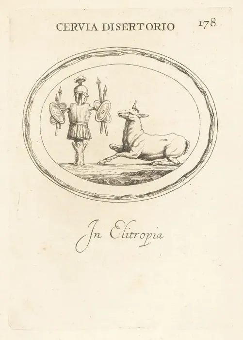 Framed Print : The deer of Quintus Sertorius, Roman general