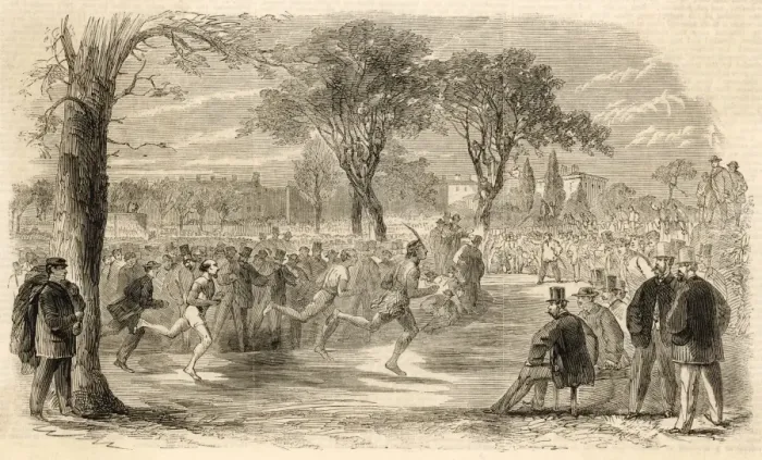 Framed Print : Deerfoot V Jackson 1861 Framed Print : Deerfoot V Jackson 1861