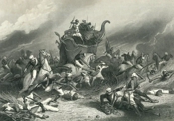 Framed Print : Defeat of the Peishwa's Army before Jhansi by General Rose Framed Print : Defeat of the Peishwa's Army before Jhansi by General Rose