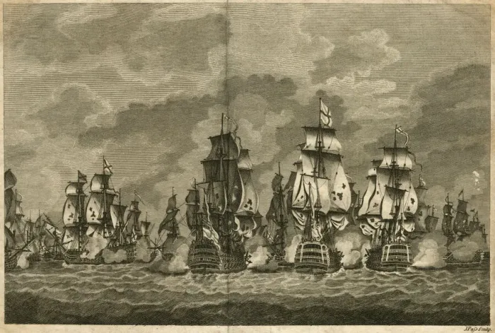 Framed Print : Defeat of the Spanish Fleet by Sir John Jervis Framed Print : Defeat of the Spanish Fleet by Sir John Jervis