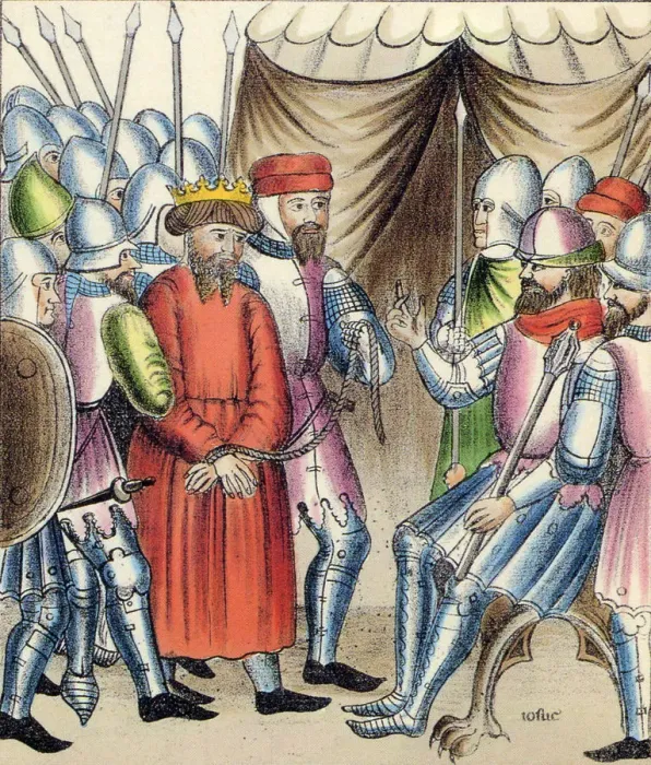Framed Print : Defeated King 1400 Date: 1400 Framed Print : Defeated King 1400 Date: 1400