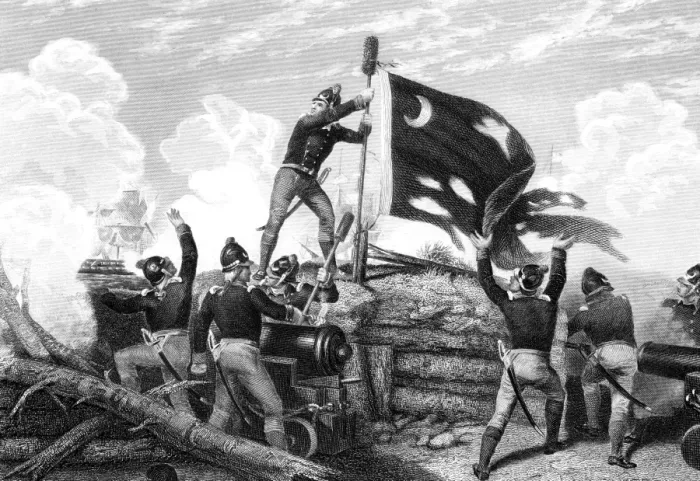 Framed Print : Defence of Fort Moultrie, South Carolina Framed Print : Defence of Fort Moultrie, South Carolina