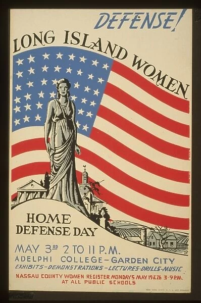 Defense! Long Island women : Home defense day : Exhibits - d