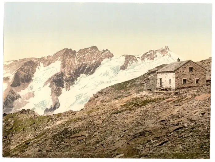 Framed Print : Deffreggerhutte, Tyrol, Austro-Hungary Framed Print : Deffreggerhutte, Tyrol, Austro-Hungary