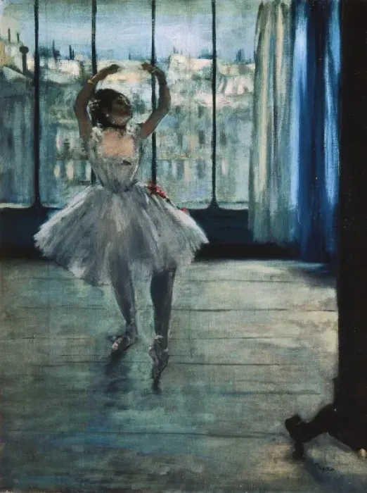 Framed Print : DEGAS, Edgar (1834-1917). Dancer at the Photographer s Framed Print : DEGAS, Edgar (1834-1917). Dancer at the Photographer s
