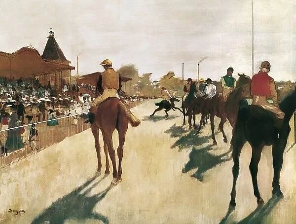 DEGAS, Edgar (1834-1917). The Parade, or Race