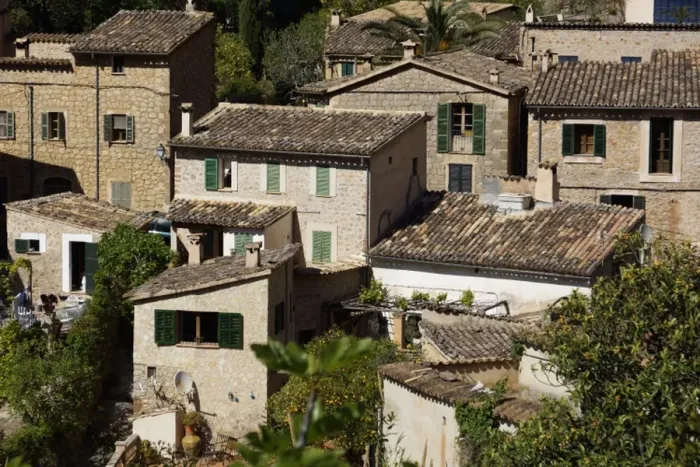Framed Print : Deia, Mallorca, Spain, - Old Houses Framed Print : Deia, Mallorca, Spain, - Old Houses