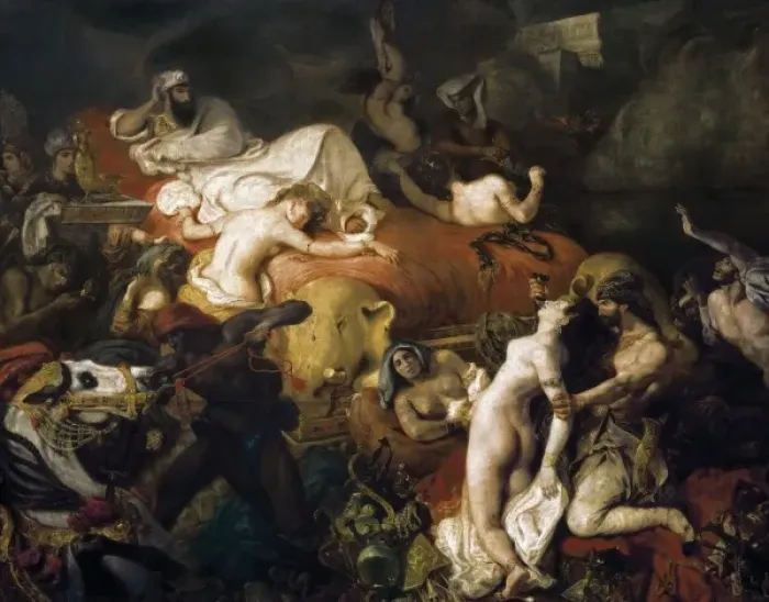 Framed Print : DELACROIX, Eug讥(1798-1863). The Death of Sardanapalus Framed Print : DELACROIX, Eug讥(1798-1863). The Death of Sardanapalus