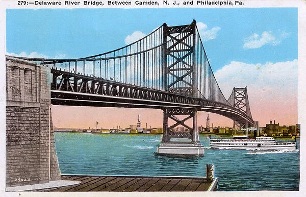 The Delaware River Bridge, Philadelphia, Pennsylvania