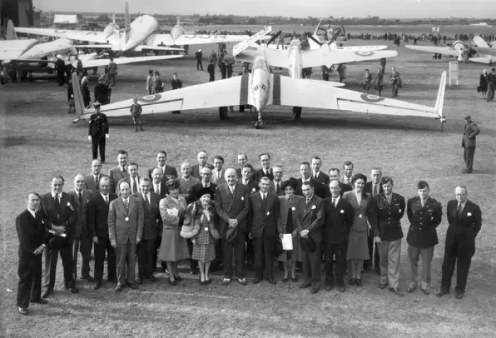 Framed Print : Delegates from the 1947 Anglo-American Conference Framed Print : Delegates from the 1947 Anglo-American Conference