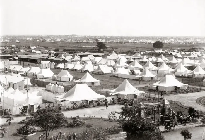 Framed Print : Delhi Durbar (1903?) tented village Framed Print : Delhi Durbar (1903?) tented village