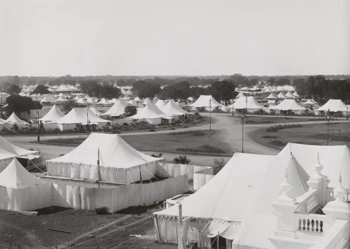 Framed Print : Delhi Durbar, probably 1911, Part of the camp Framed Print : Delhi Durbar, probably 1911, Part of the camp