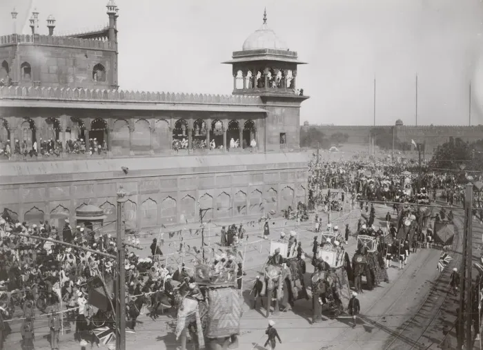 Framed Print : Delhi Durbar, probably 1911, Elephants in procession Framed Print : Delhi Durbar, probably 1911, Elephants in procession
