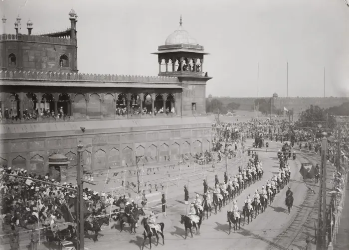 Framed Print : Delhi Durbar, probably 1911, Indian cavalry Framed Print : Delhi Durbar, probably 1911, Indian cavalry