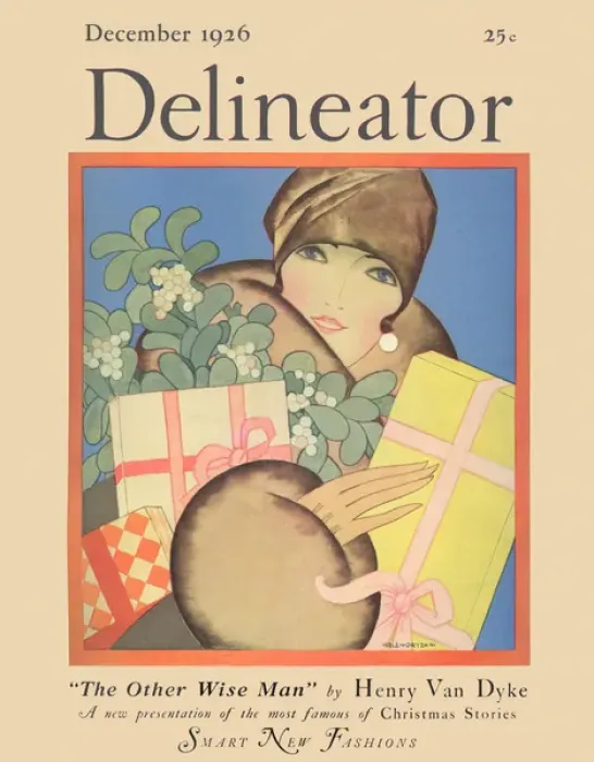 Framed Print : Delineator cover December 1926 Framed Print : Delineator cover December 1926