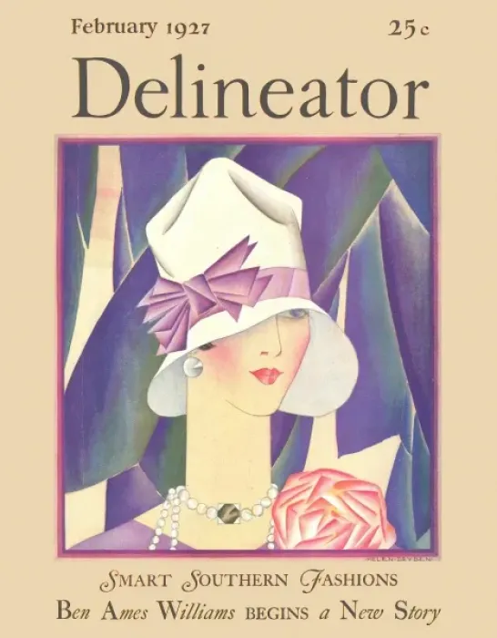 Framed Print : Delineator front cover, February 1927 Framed Print : Delineator front cover, February 1927