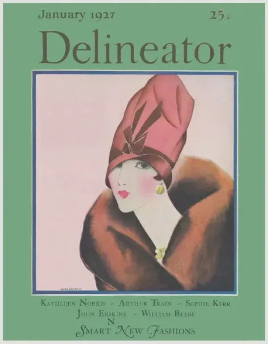 Framed Print : Delineator cover January 1927 Framed Print : Delineator cover January 1927