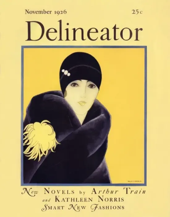 Framed Print : Delineator cover November 1926