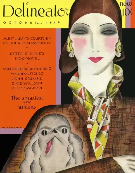 Framed Print : Delineator cover October 1929 Framed Print : Delineator cover October 1929