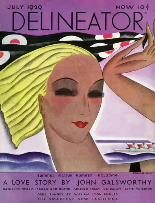 Framed Print : Delineator July 1929 Framed Print : Delineator July 1929
