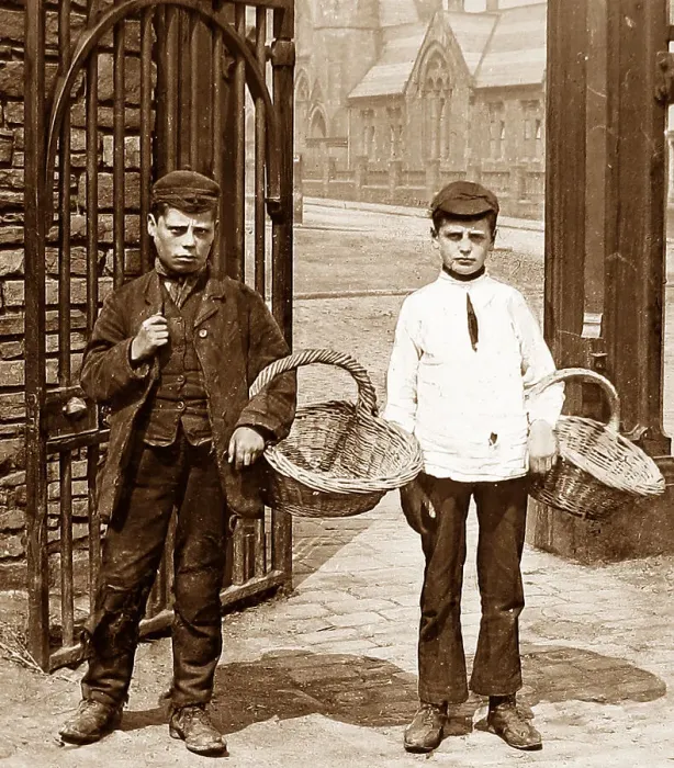 Framed Print : Delivery boys in Bradford Framed Print : Delivery boys in Bradford