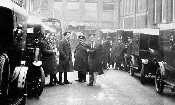 Delivery drivers, D H Evans, Oxford Street, London