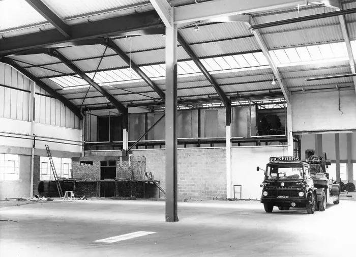 Framed Print : Delivery of Machinery to a new factory