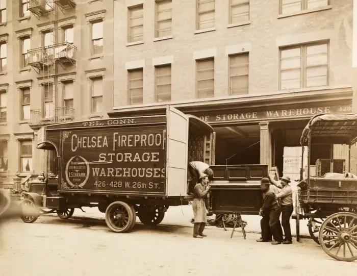Framed Print : Delivery truck c. 1910 Framed Print : Delivery truck c. 1910